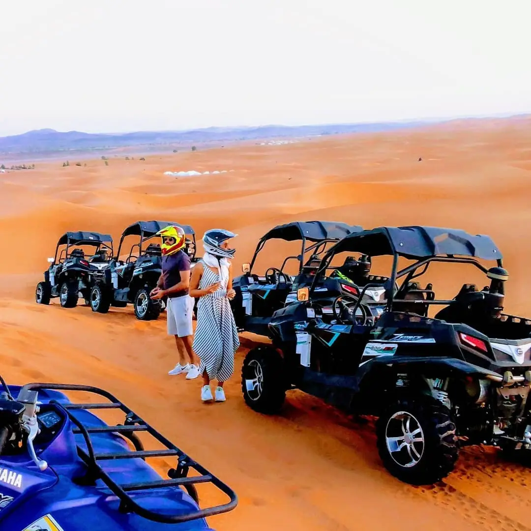 Moto quad activity in merzouga