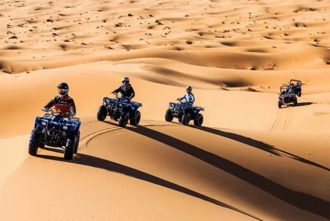 Moto quad activity in Merezouga